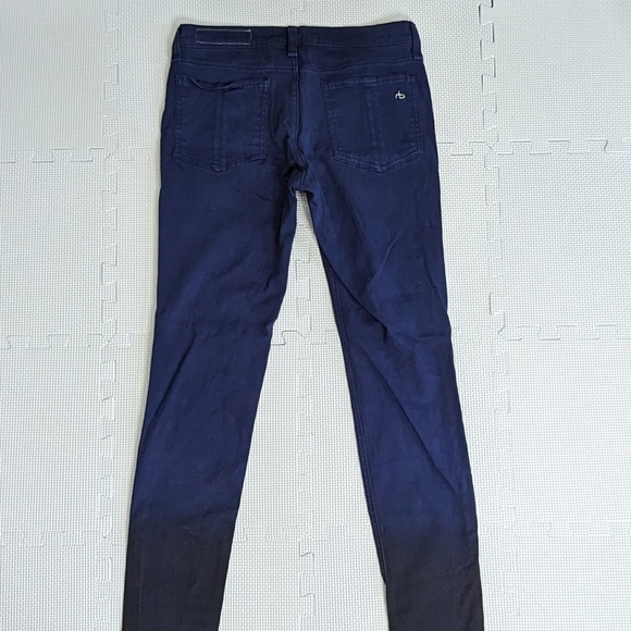 Rag & Bone Size 28 Navy Ombre Skinny Jeans - Picture 6 of 7